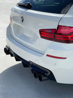 AERO CARBON -  BMW BLACK M PERFORMANCE STYLE CARBON FIBRE DUAL EXHAUST TIPS