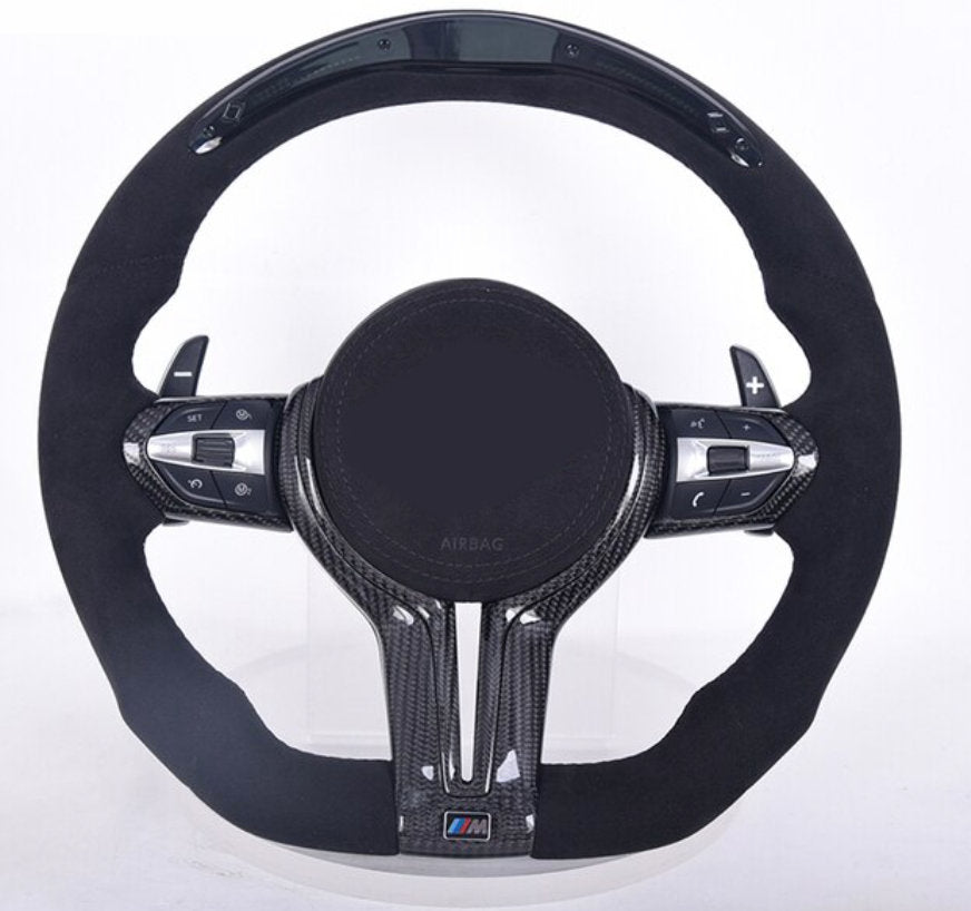 AERO CARBON - BMW F SERIES CARBON LED ALCANTARA STEERING WHEEL