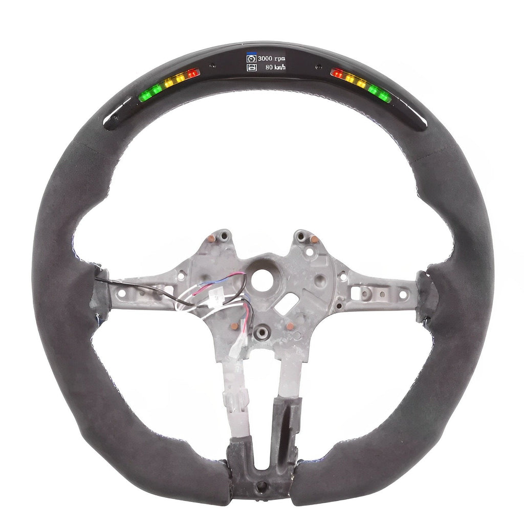 AERO CARBON - BMW F SERIES CARBON LED ALCANTARA STEERING WHEEL