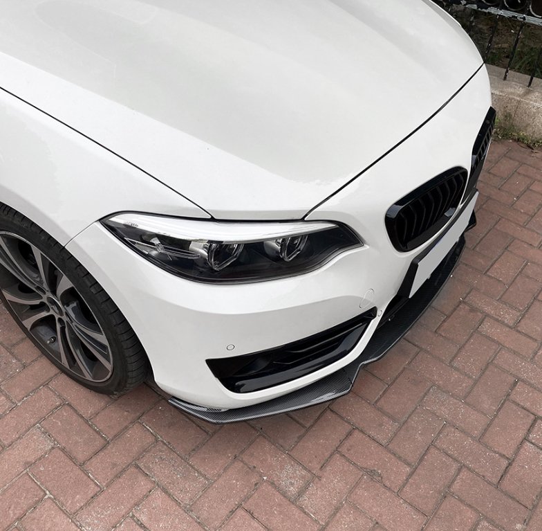 AERO CARBON - BMW F22 F23 2 SERIES ( SPORT ) ABS PLASTIC FRONT LIP SPLITTER