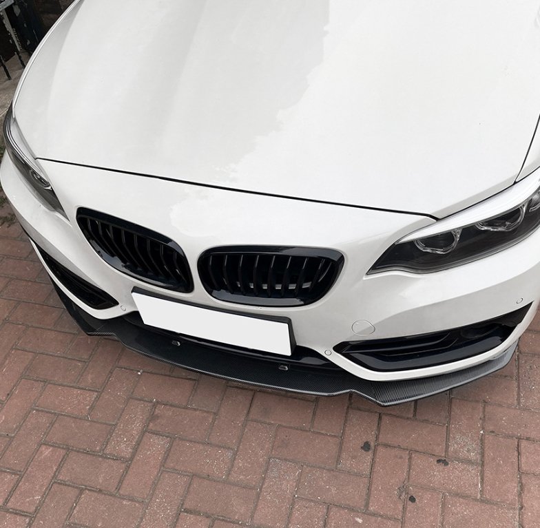 AERO CARBON - BMW F22 F23 2 SERIES ( SPORT ) ABS PLASTIC FRONT LIP SPLITTER