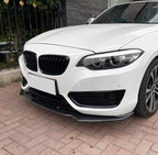 AERO CARBON - BMW F22 F23 2 SERIES ( SPORT ) ABS PLASTIC FRONT LIP SPLITTER