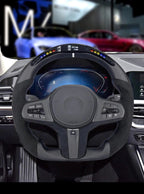 AERO CARBON - BMW G SERIES LED MATTE CARBON STEERING WHEEL W/HEATED OPTION
