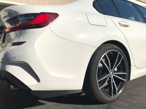 AERO CARBON - BMW G20 3 SERIES CARBON REAR BUMPER SIDE SKIRTS