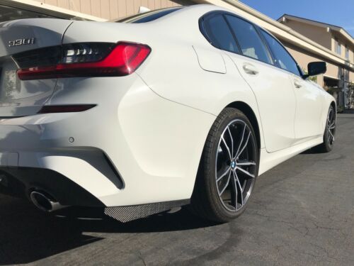 AERO CARBON - BMW G20 3 SERIES CARBON REAR BUMPER SIDE SKIRTS