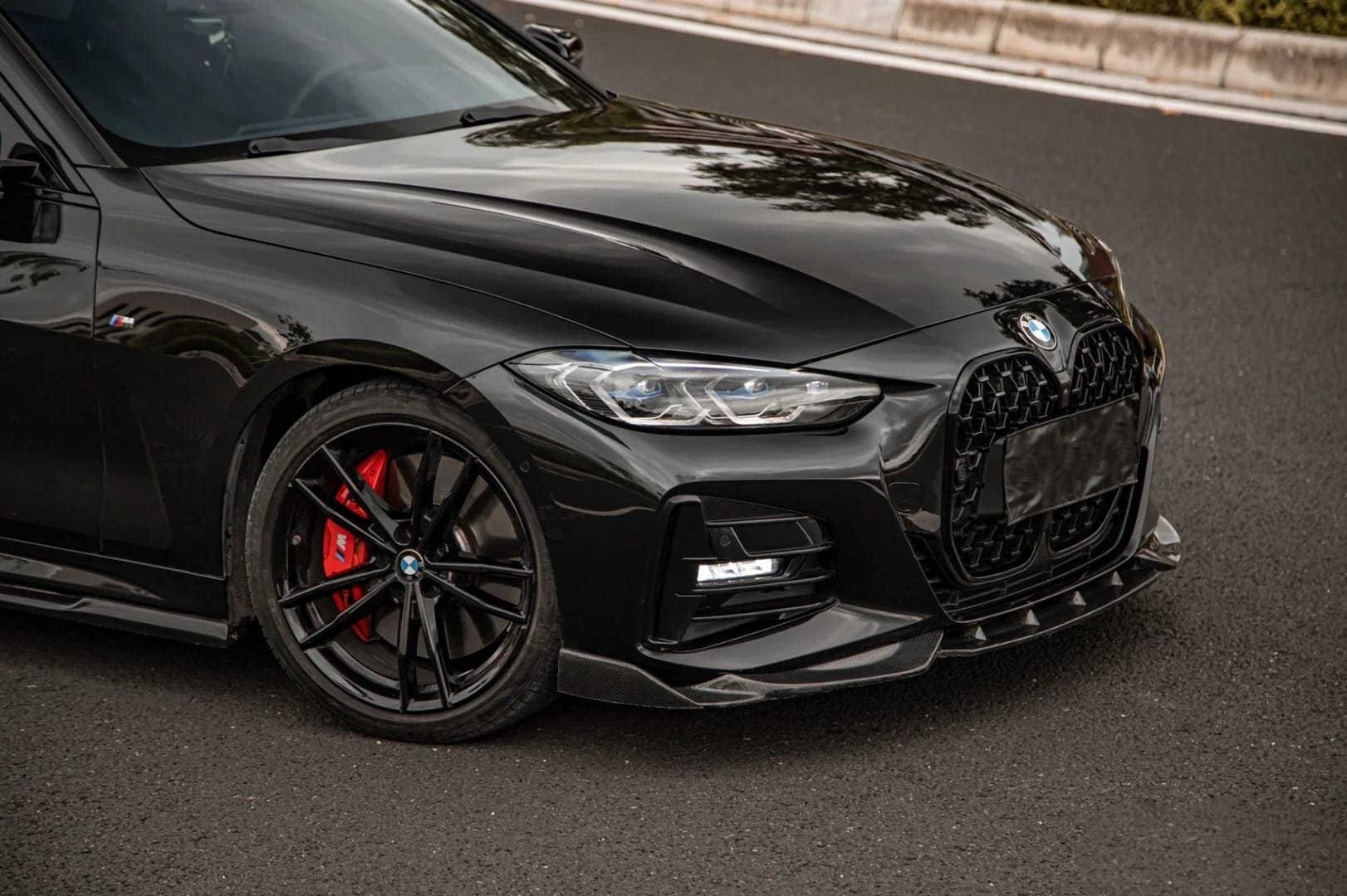 AERO CARBON - BMW G22 4 SERIES CARBON FRONT LIP VS STYLE