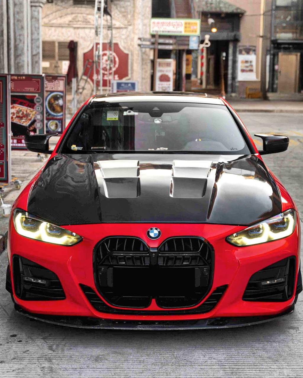 AERO CARBON - BMW G22 4 SERIES GLOSSY BLACK CS GRILL