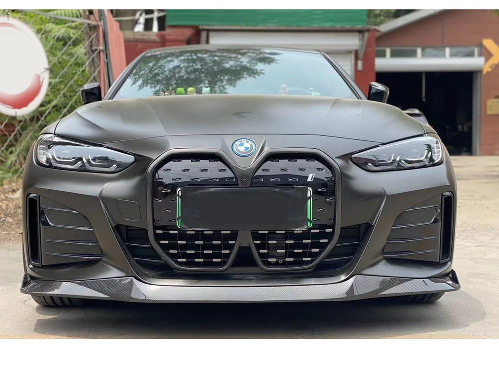 AERO CARBON - BMW i4 G26 CARBON FIBRE FRONT GRILL ADD ON