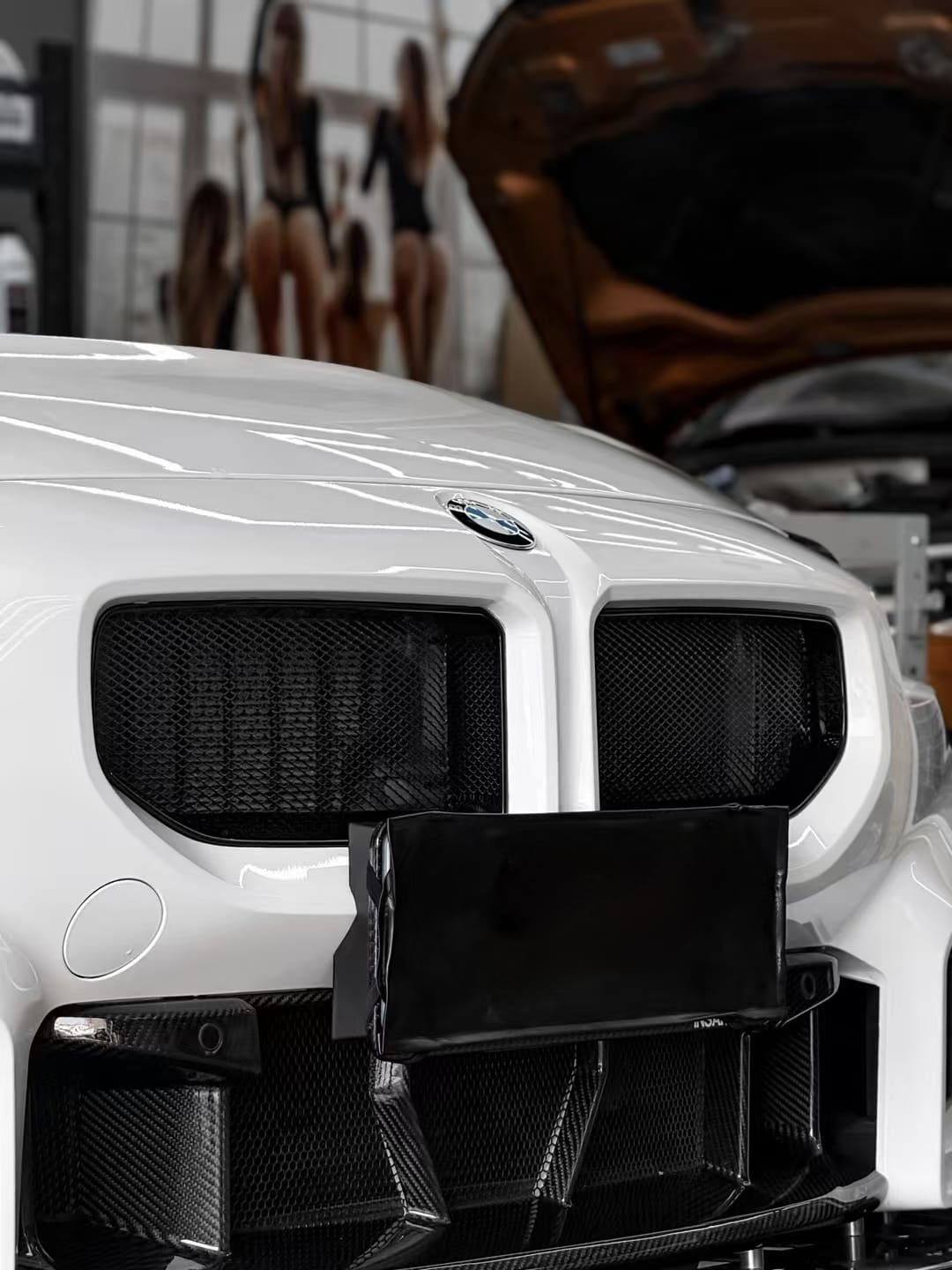 AERO CARBON - BMW M2 G87 ABS GLOSS BLACK MESH GRILLE