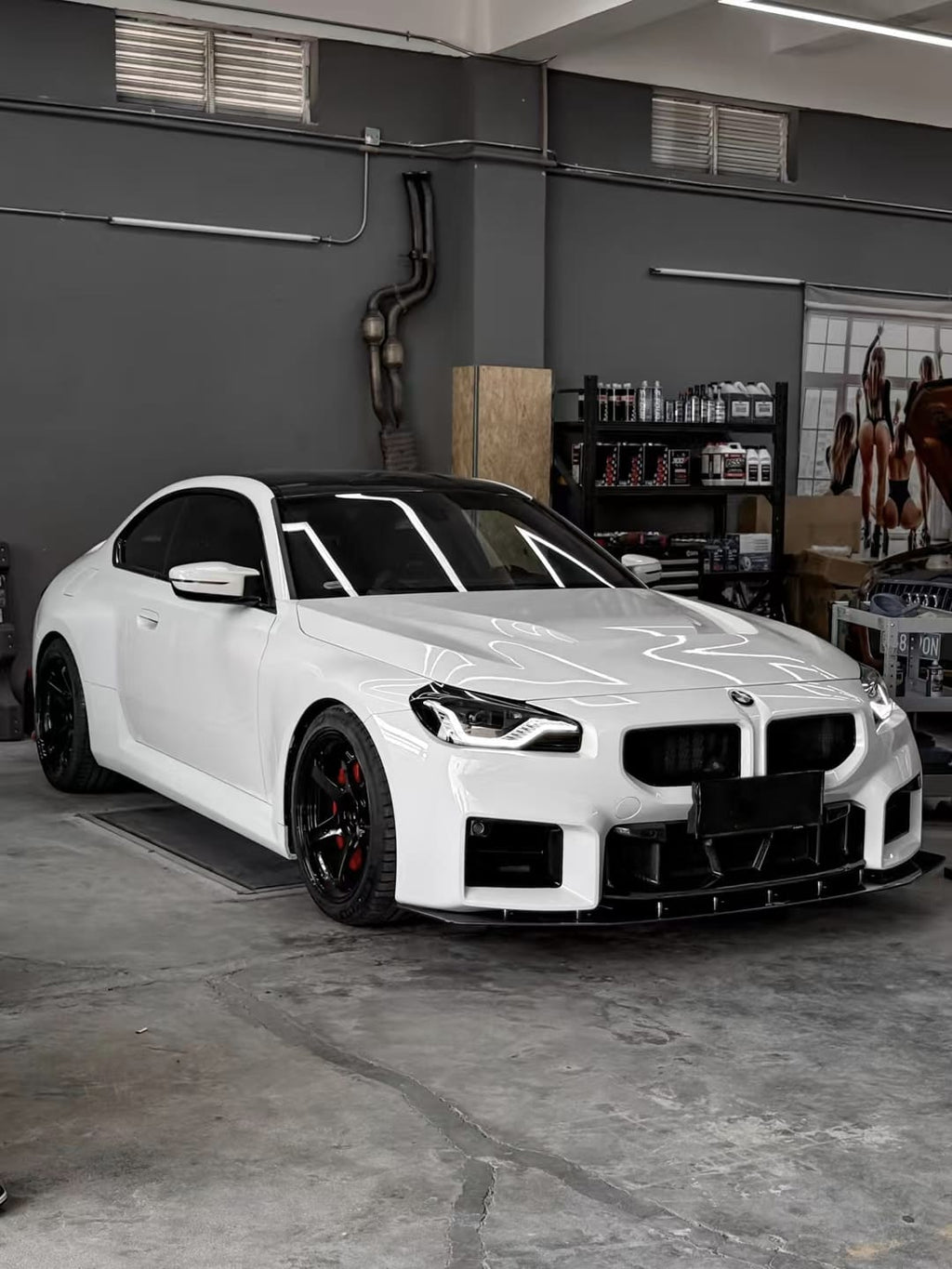 AERO CARBON - BMW M2 G87 ABS GLOSS BLACK MESH GRILLE