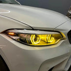 AERO CARBON- BMW M2C F87 / 2 Series F22  CSL YELLOW HEADLIGHT DRL UPGRADE (2018 - 2021 LCI LED ONLY)
