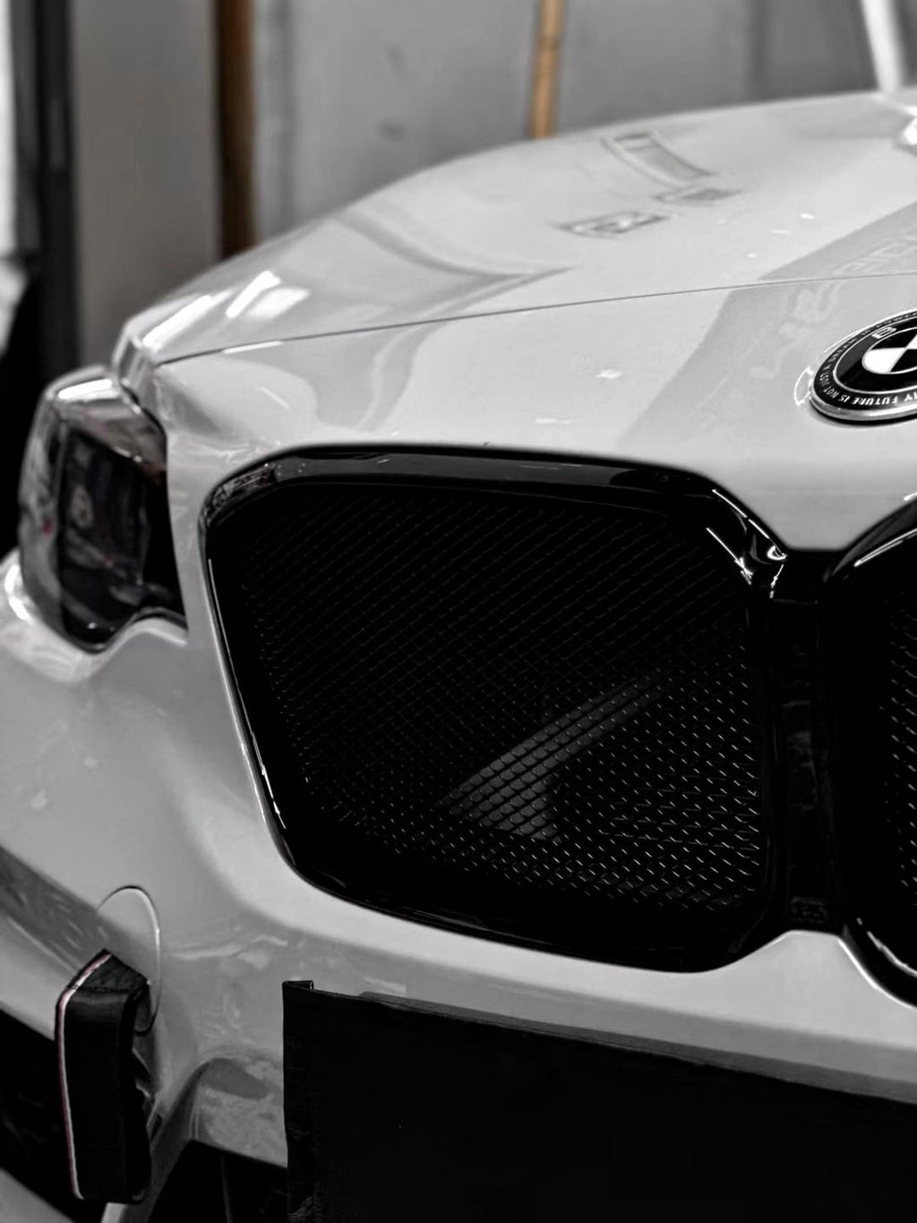 AERO CARBON - BMW M2C F87 ABS GLOSS BLACK MESH GRILLE