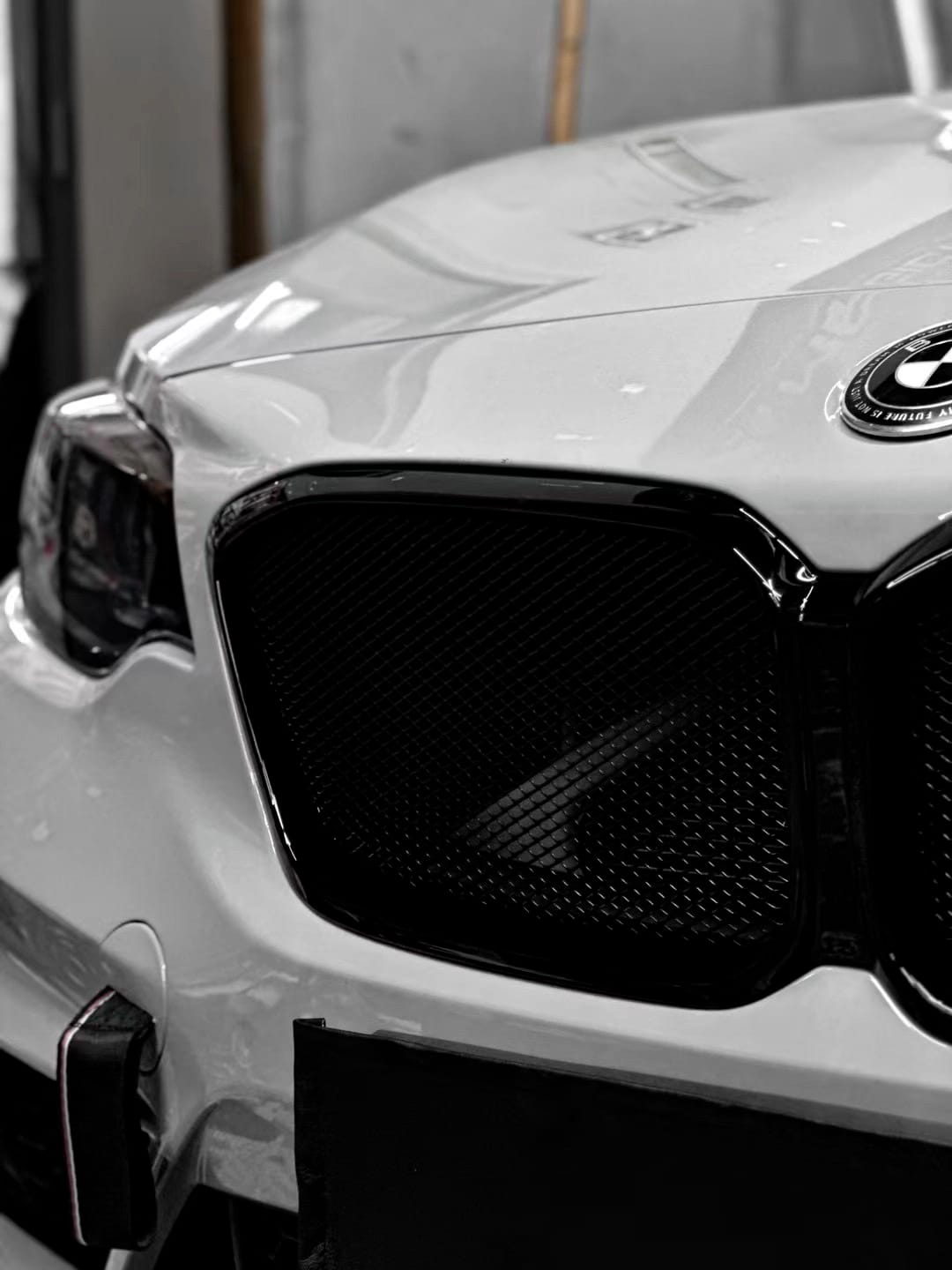 AERO CARBON - BMW M2C F87 ABS GLOSS BLACK MESH GRILLE