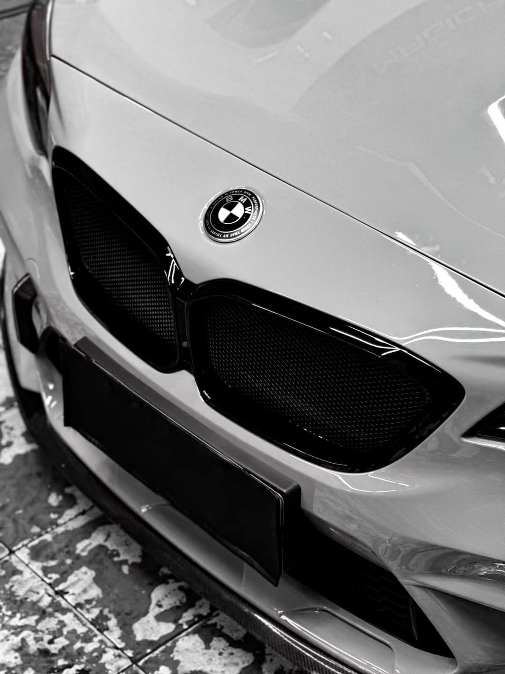 AERO CARBON - BMW M2C F87 ABS GLOSS BLACK MESH GRILLE
