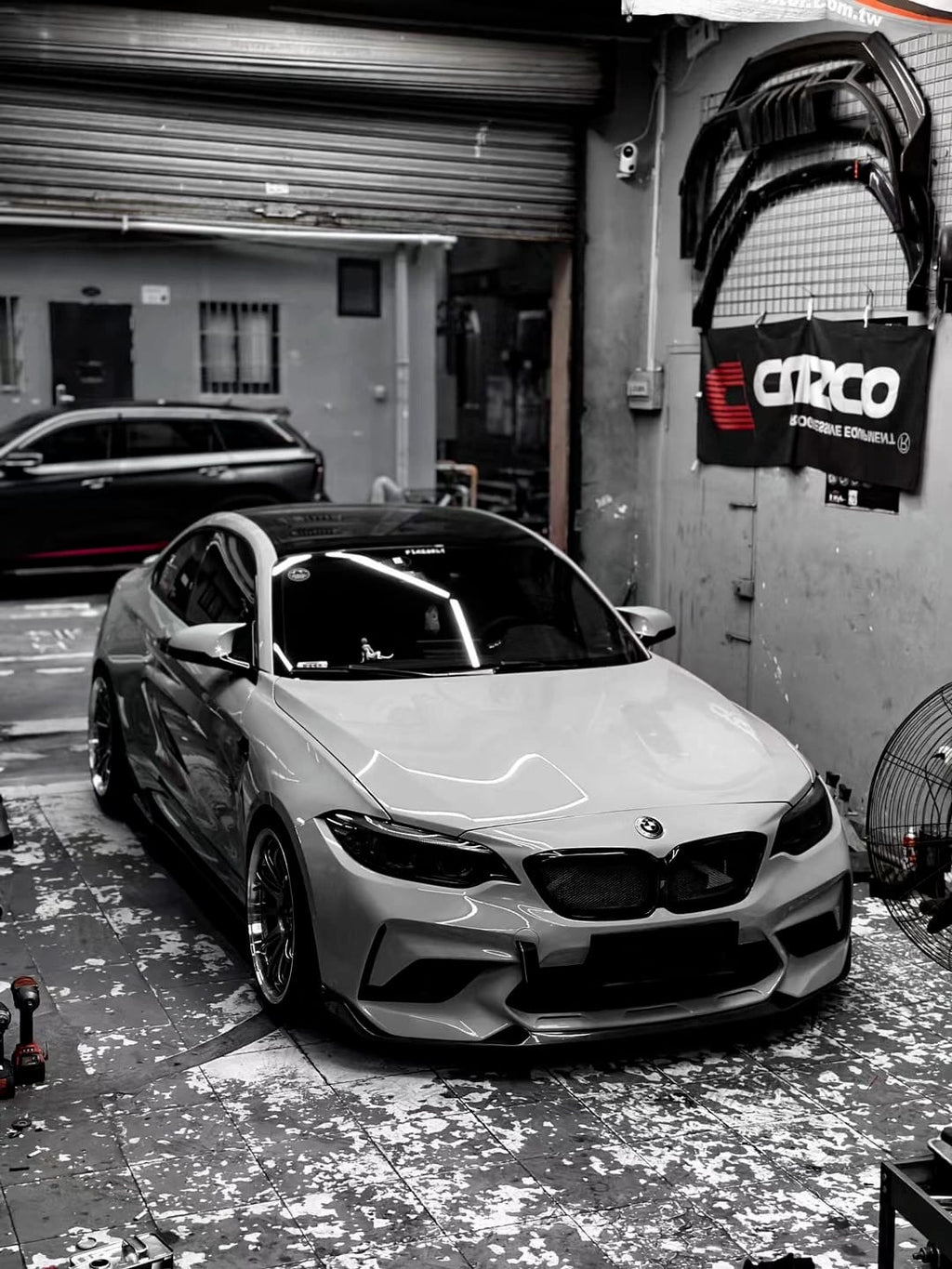 AERO CARBON - BMW M2C F87 ABS GLOSS BLACK MESH GRILLE