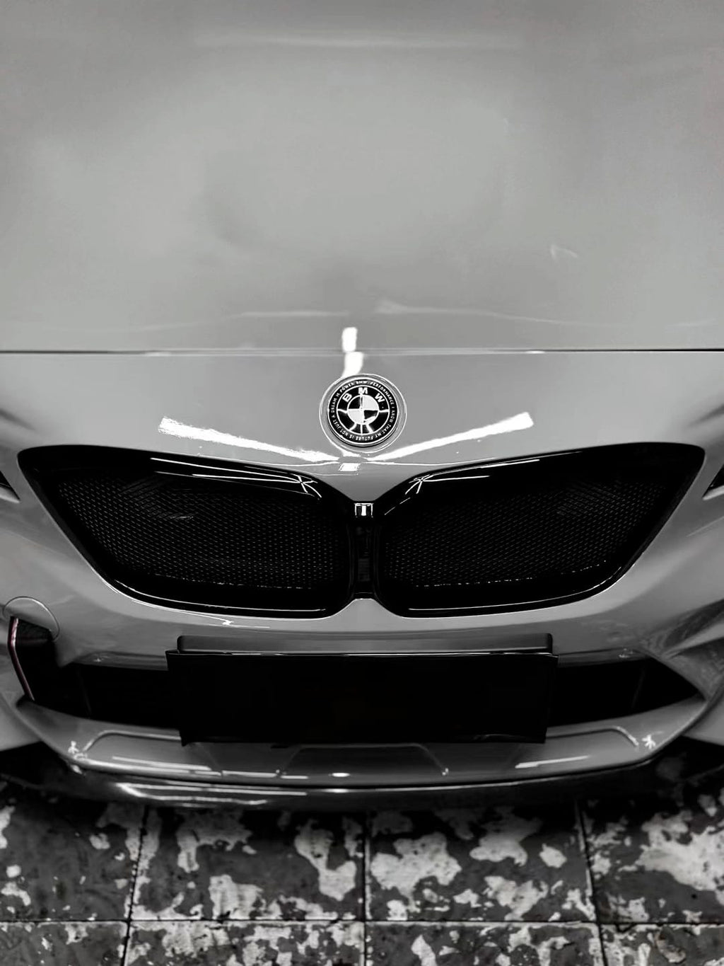 AERO CARBON - BMW M2C F87 ABS GLOSS BLACK MESH GRILLE