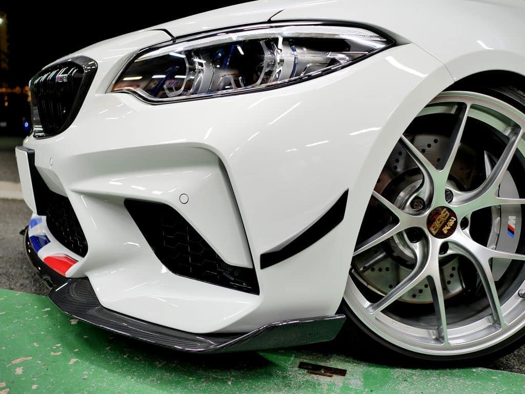AERO CARBON - BMW M2C F87 DRY CARBON FIBRE FRONT LIP CS STYLE