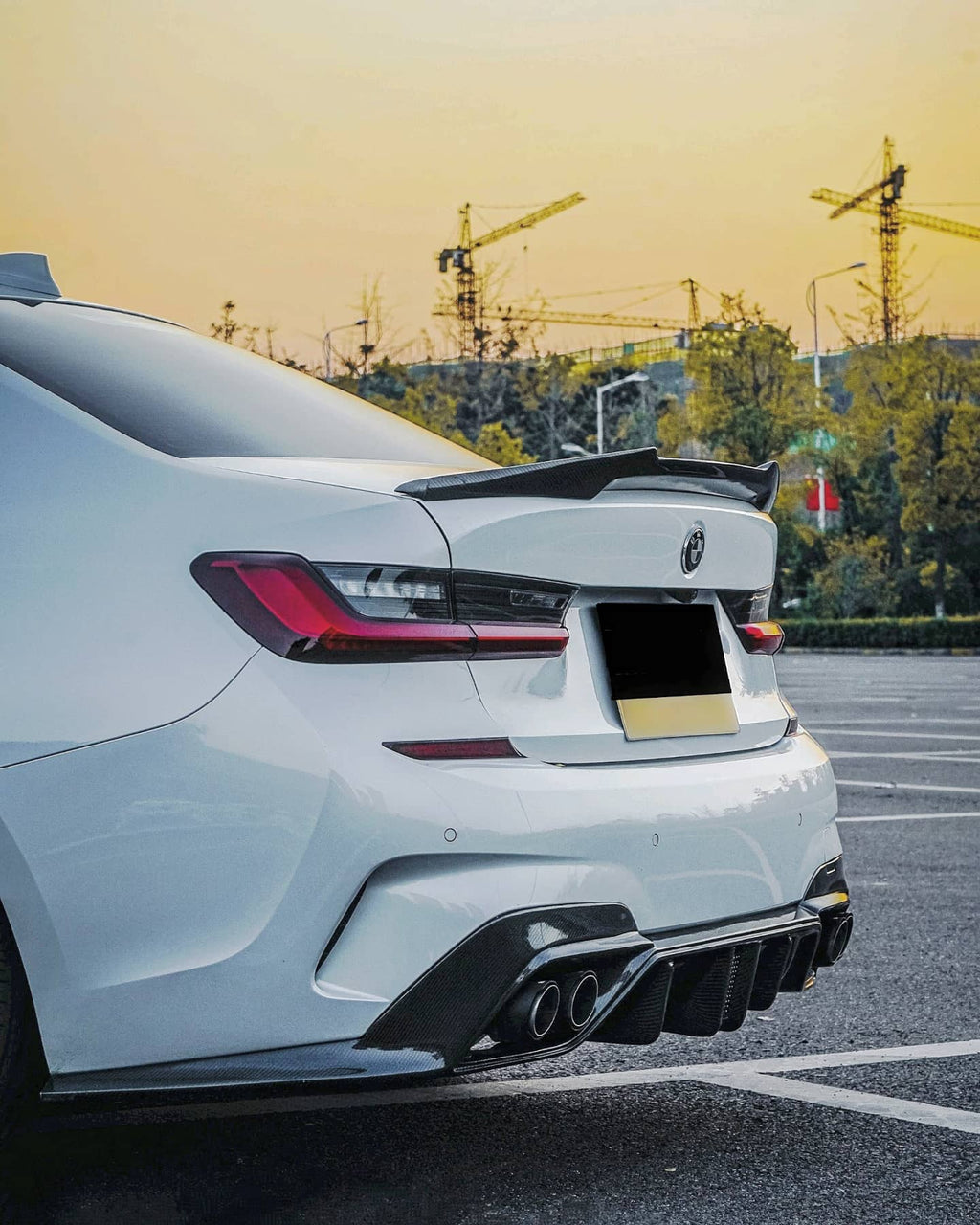 AERO CARBON - BMW M3 G80 / BMW 3 SERIES G20 CARBON REAR SPOILER ( M4 STYLE )