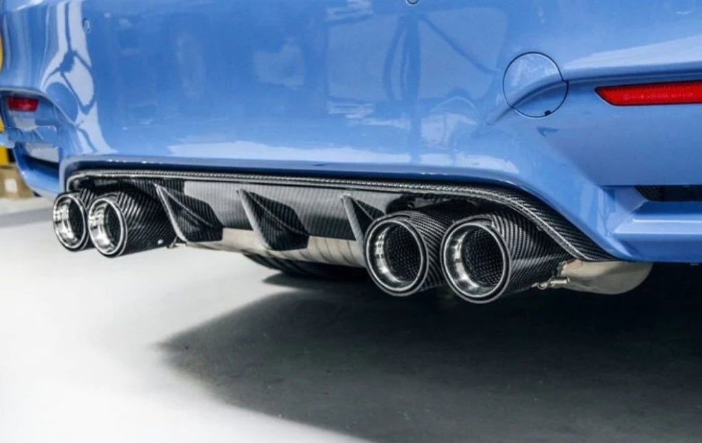 AERO CARBON - BMW M4 F82 / F83 M3 F80 M PERFORMANCE STYLE CARBON FIBRE DIFFUSER