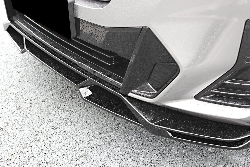 AERO CARBON - BMW X3 G01 / X4 G02 LCI GLOSSY BLACK FRONT LIP V STYLE