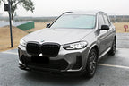 AERO CARBON - BMW X3 G01 / X4 G02 LCI GLOSSY BLACK FRONT LIP V STYLE