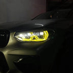 AERO CARBON - BMW X3M F97 / X4M F98 CSL YELLOW HEADLIGHT DRL MODULE (2019 - 2022+ LED ONLY) )