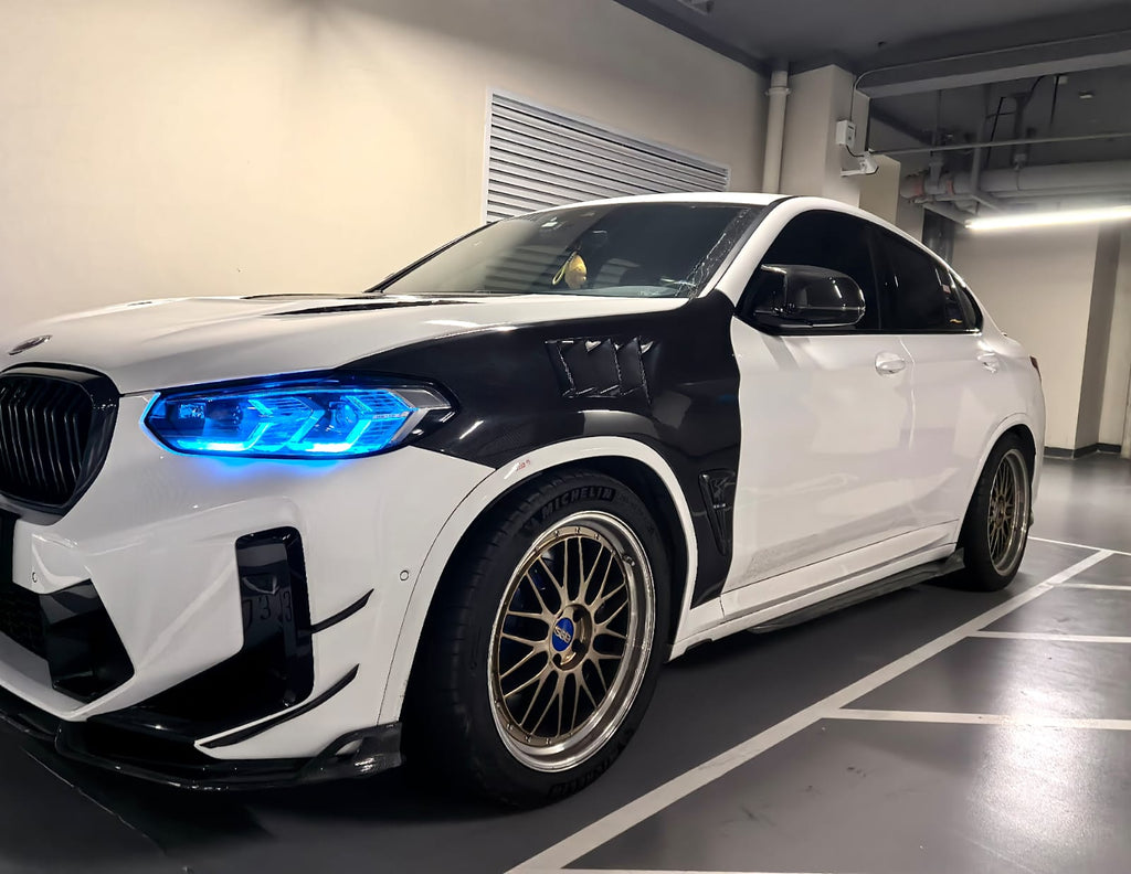 AERO CARBON - BMW X3M F97 / X4M F98 DRY CARBON FIBRE SIDE FENDERS / WINGS