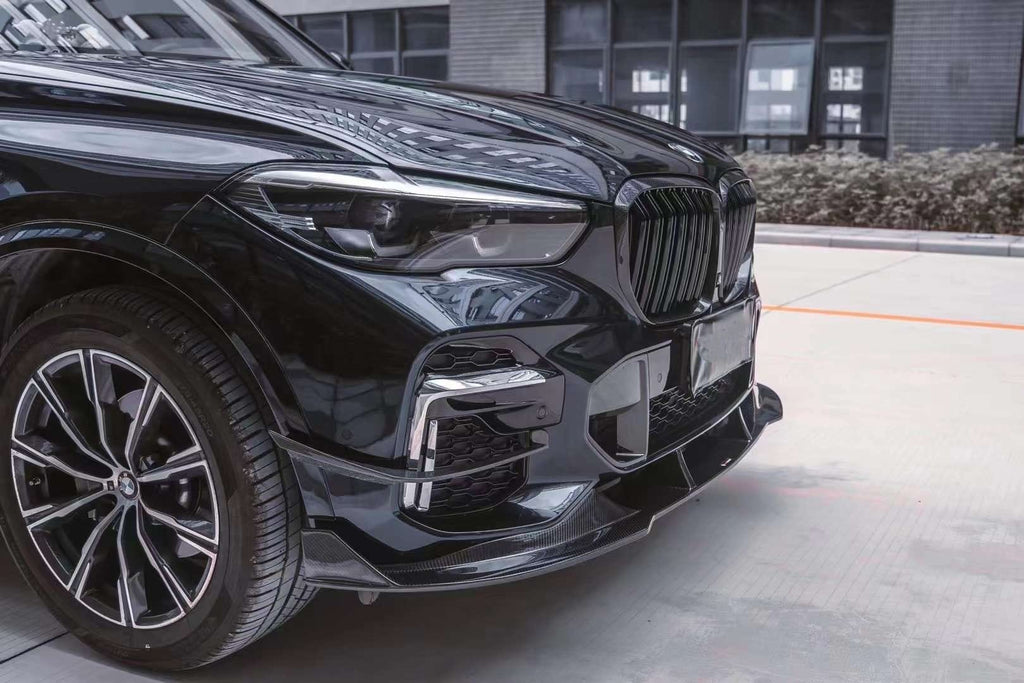 AERO CARBON - BMW X5 G05 DRY CARBON FIBRE FRONT LIP TK STYLE