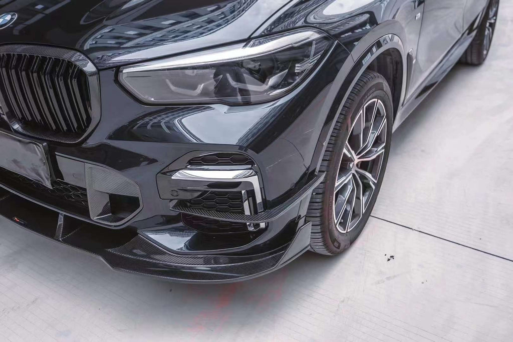 AERO CARBON - BMW X5 G05 DRY CARBON FIBRE FRONT LIP TK STYLE