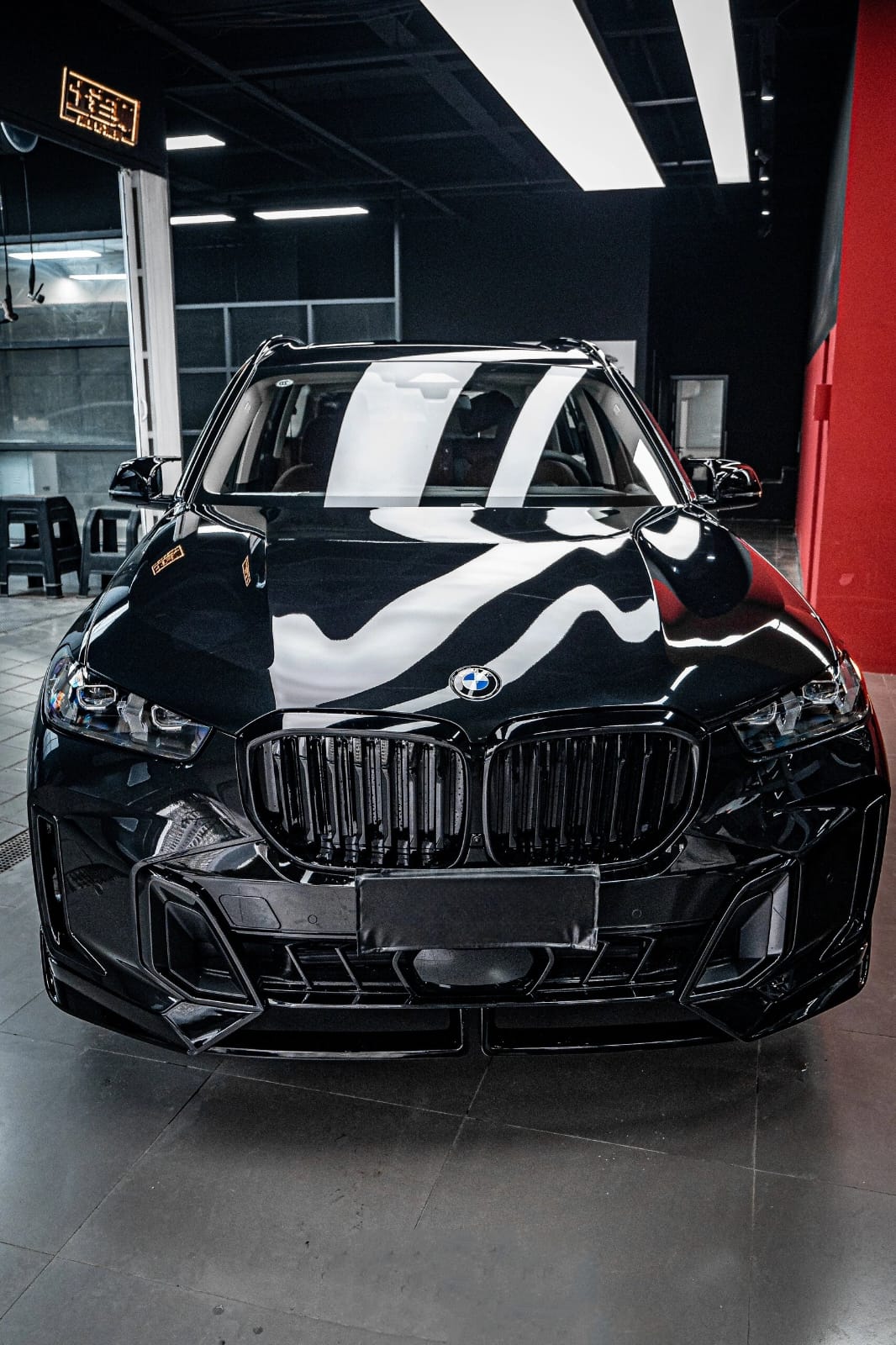 AERO CARBON - BMW X5 G05 LCI ABS GLOSS BLACK FRONT LIP MP VERSION