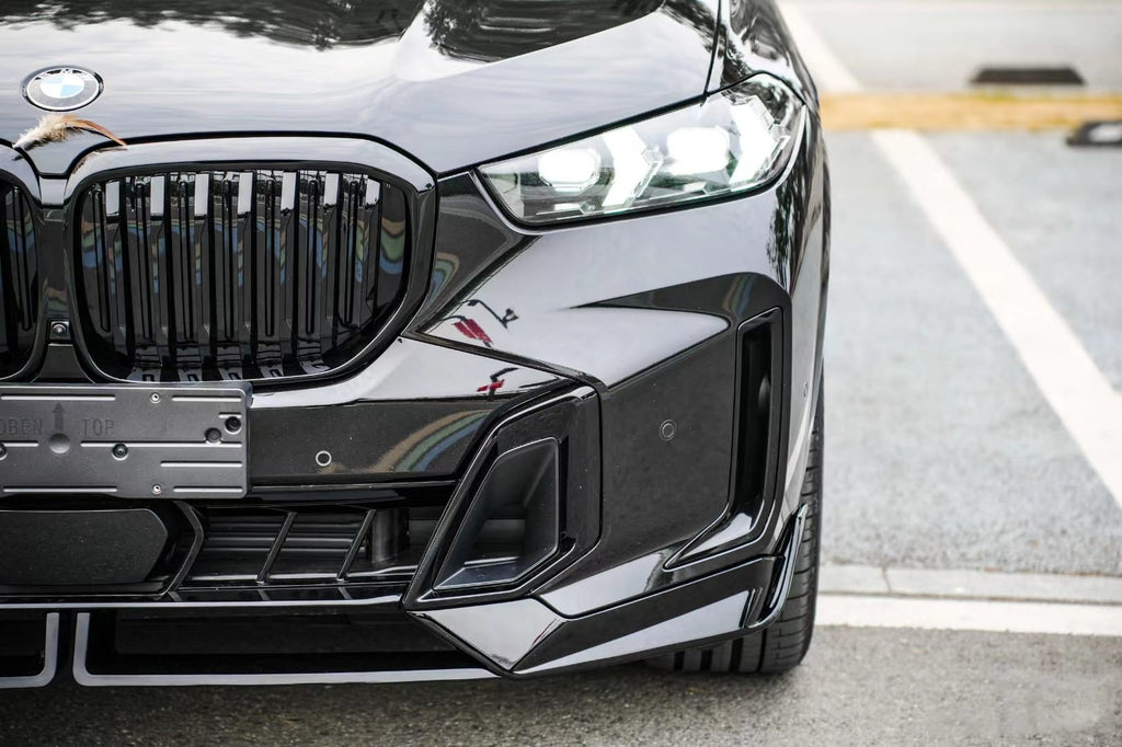 AERO CARBON - BMW X5 G05 LCI ABS GLOSS BLACK FRONT LIP MP VERSION
