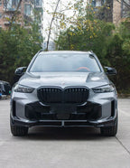 AERO CARBON - BMW X5 G05 LCI ABS GLOSS BLACK FRONT LIP MP VERSION