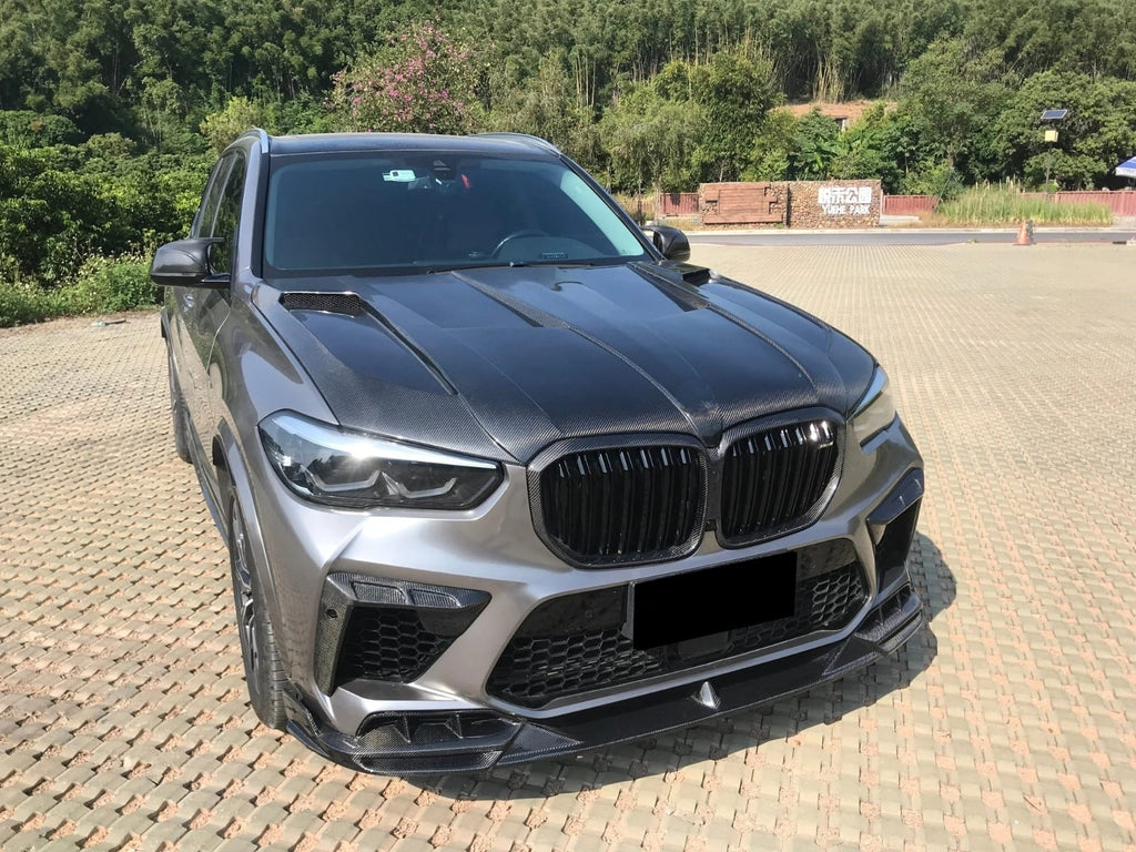 AERO CARBON - BMW X5M F95 / X6M F96 CARBON FIBRE FRONT LIP SPLITTER LD STYLE