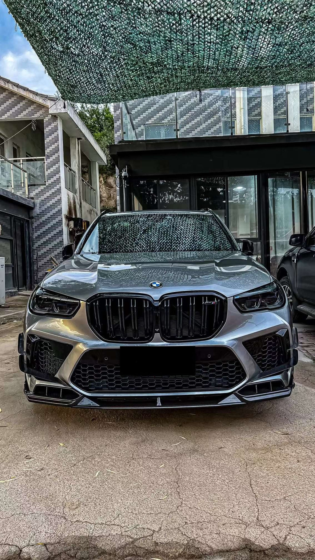 AERO CARBON - BMW X5M F95 / X6M F96 CARBON FIBRE FRONT LIP SPLITTER LD STYLE