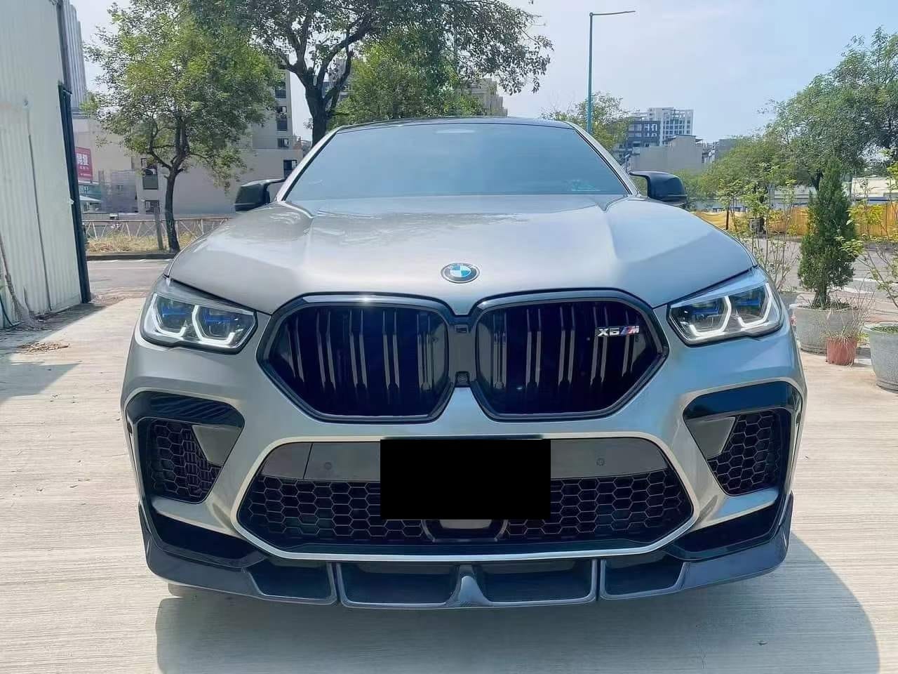 AERO CARBON - BMW X6M F96 CARBON FIBRE FRONT LIP LT STYLE