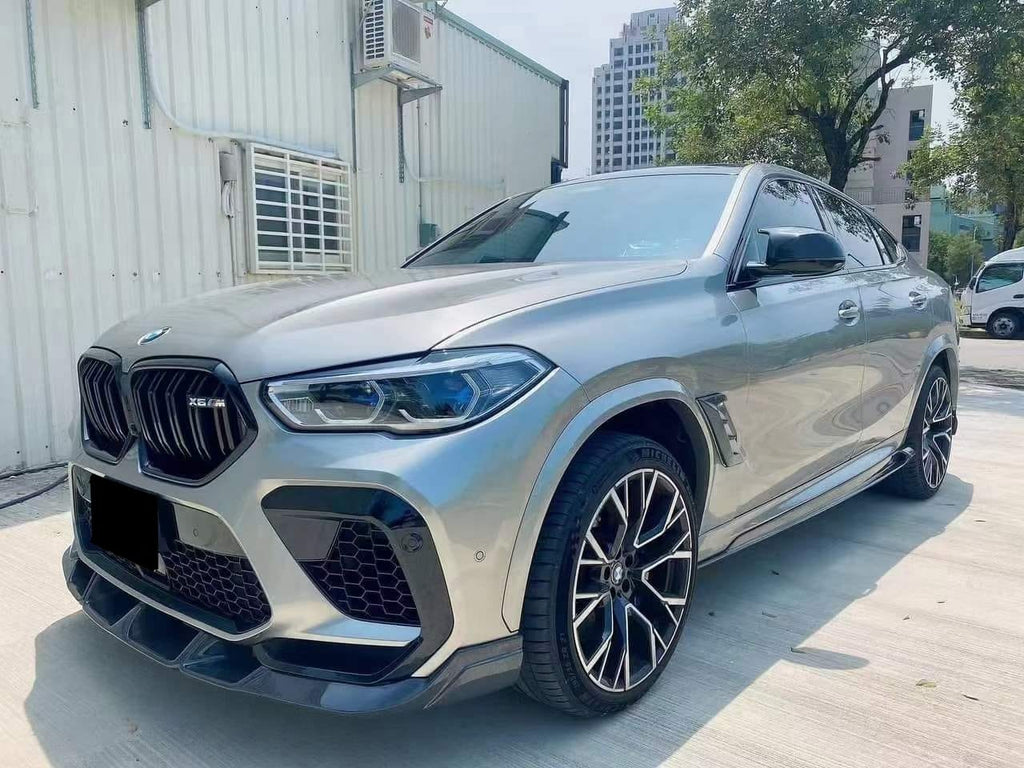 AERO CARBON - BMW X6M F96 CARBON FIBRE FRONT LIP LT STYLE