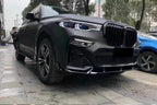 AERO CARBON - BMW X7 G07 GLOSSY BLACK FRONT LIP MP STYLE