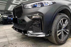 AERO CARBON - BMW X7 G07 GLOSSY BLACK FRONT LIP MP STYLE