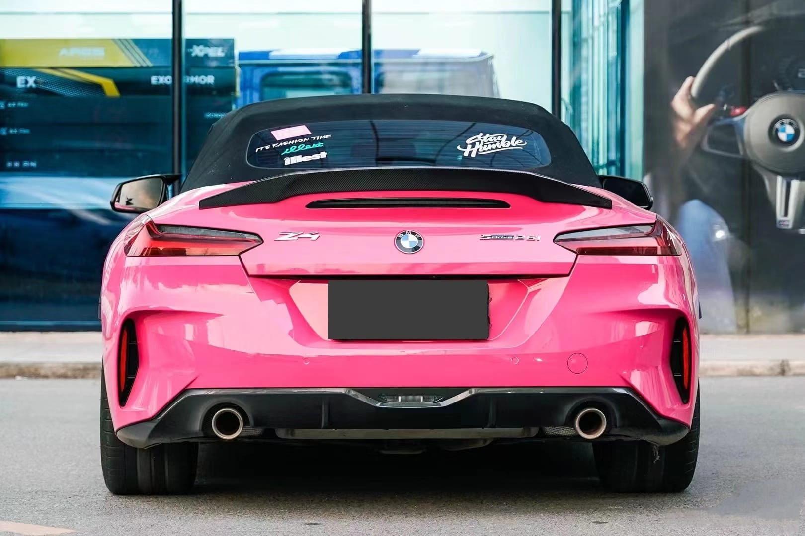 AERO CARBON - BMW Z4 G29 CARBON FIBRE LED REAR DIFFUSER