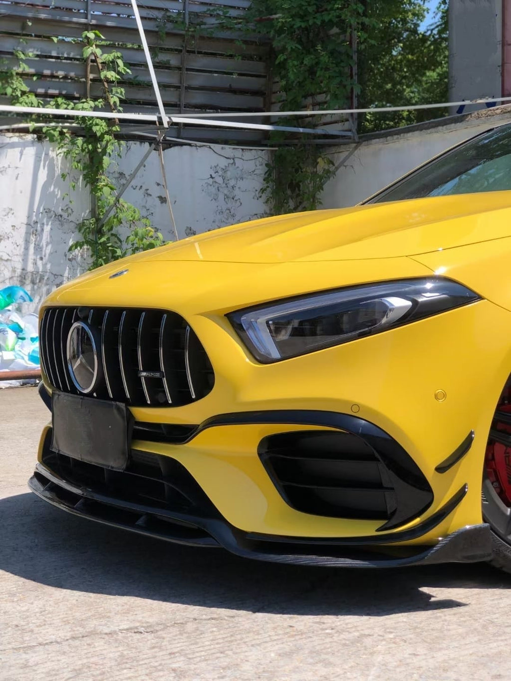 TAKD - MERCEDES A CLASS W177 A45 CARBON FRONT LIP SPLITTER