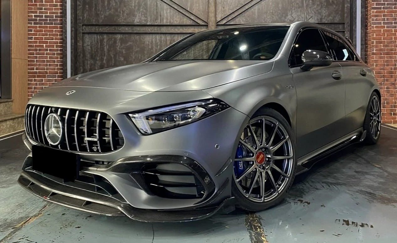 TAKD - MERCEDES A CLASS W177 A45 CARBON FRONT LIP SPLITTER
