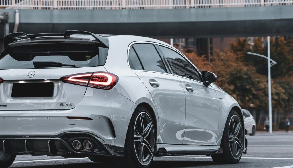 TAKD - MERCEDES BENZ A45 A35 A220 W177 TK STYLE CARBON FIBRE SIDE SKIRTS