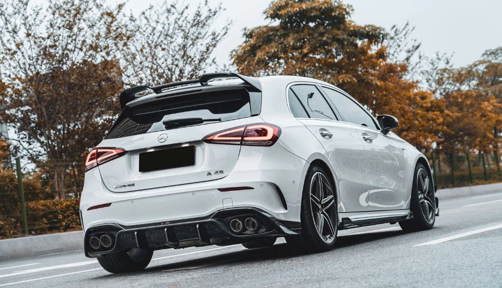 TAKD - MERCEDES BENZ A45 A35 A220 W177 TK STYLE CARBON FIBRE SIDE SKIRTS