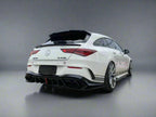 AERO CARBON - MERCEDES BENZ CLA W118 / CLA35 GLOSS BLACK LED REAR DIFFUSER