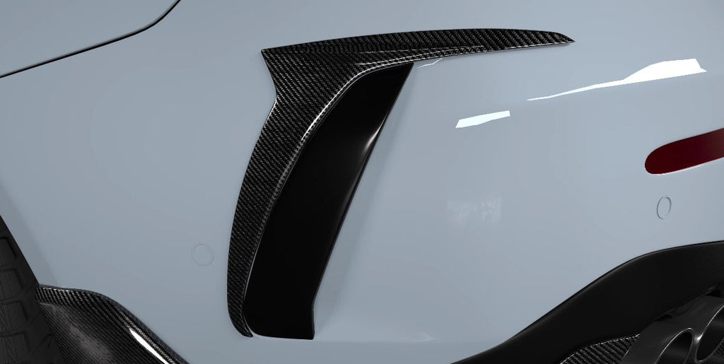 AERO CARBON - MERCEDES BENZ CLE53 DRY CARBON FIBRE REAR BUMPER TRIM