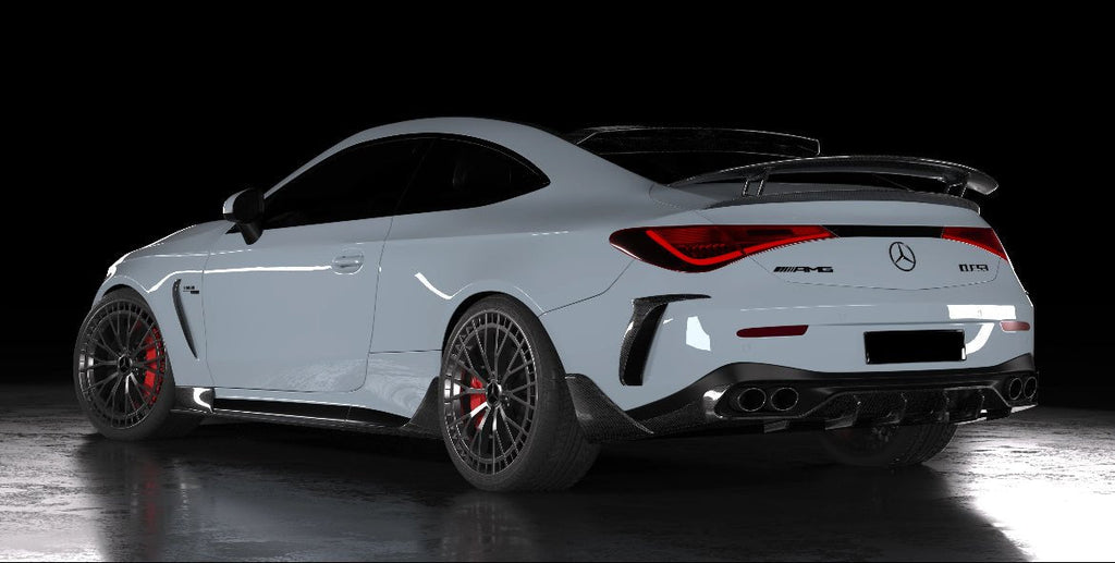AERO CARBON - MERCEDES BENZ CLE53 DRY CARBON FIBRE SIDE SKIRTS