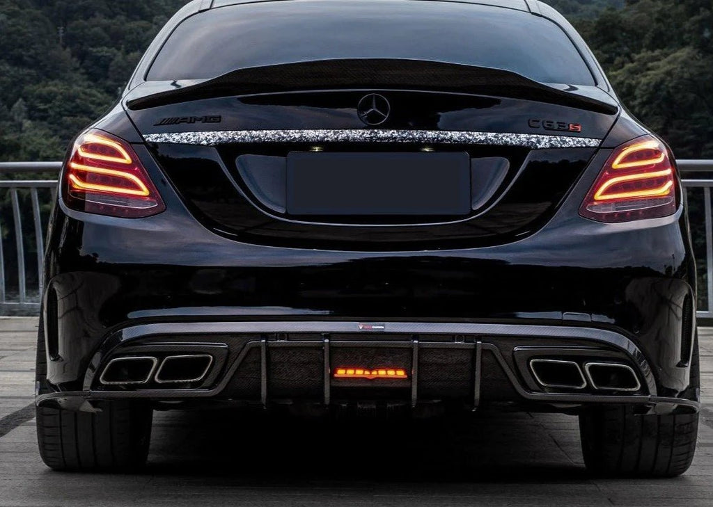 AERO CARBON - MERCEDES C CLASS W205 C63 C63S CARBON FIBRE DIFFUSER