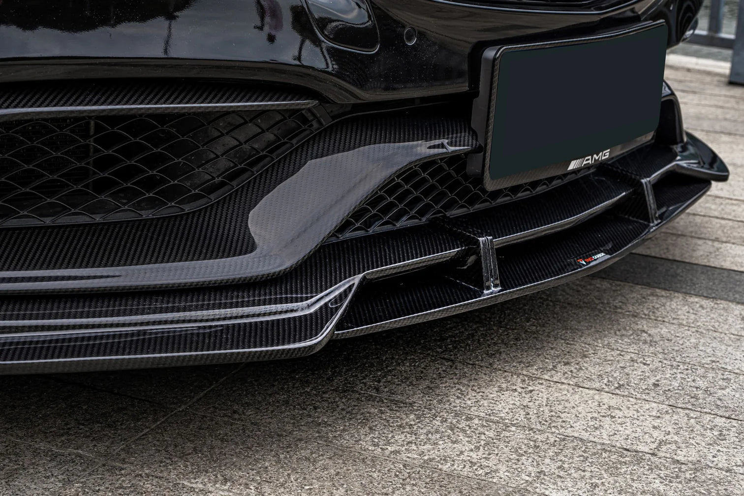 AERO CARBON - MERCEDES C CLASS W205 C63 C63S CARBON FIBRE FRONT LIP