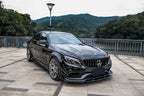 AERO CARBON - MERCEDES C CLASS W205 C63 C63S CARBON FIBRE FRONT LIP