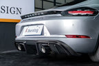 AERO CARBON - PORSCHE 718 CAYMAN CARBON FIBRE GT4 STYLE  REAR DIFFUSER